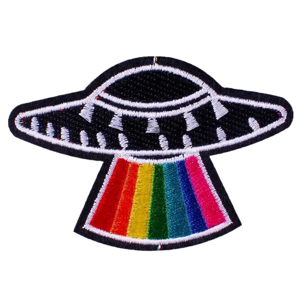 UFO rainbow planet out of this world ALIEN patch! 👽 🌈 🪐
Premium embroidery